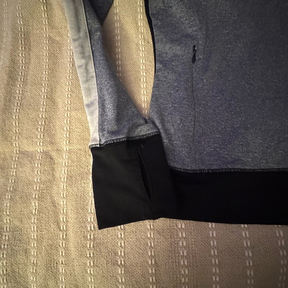 Gray and Black Quarter-Zip Pullover by VS PINK - Picture 5 of 7